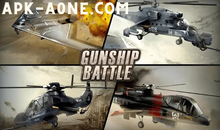 Gunship Battle Helicopter 3D Mod Apk Features